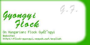 gyongyi flock business card